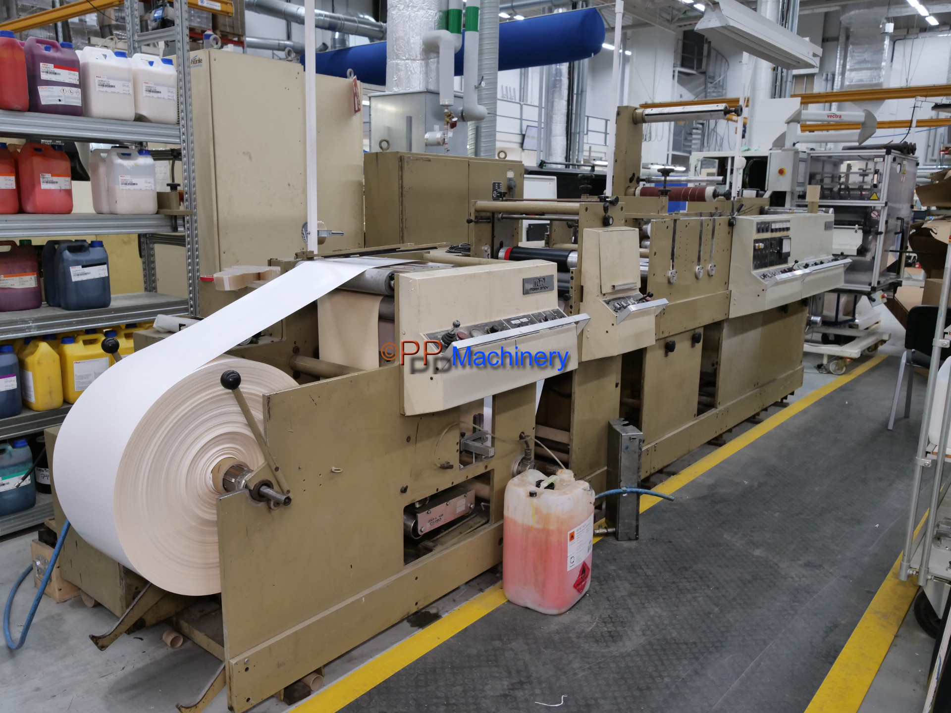 Mark Andy 4120 Slitter Rewinder die cutter Flexo printer finishing and converting machine