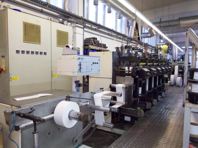 Nilpeter F 240 6 colours flexo label pres in Cologne - Germany
