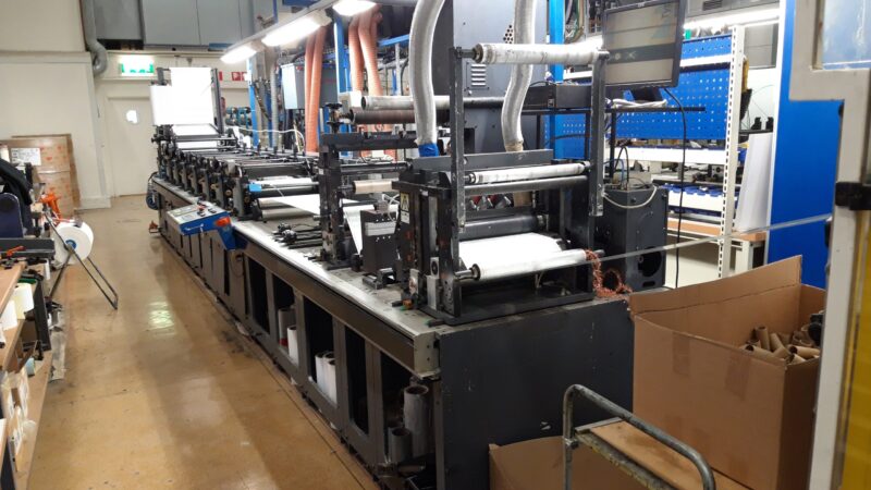 Gallus Arsoma EM 410 - 7 colours flexo label printing press