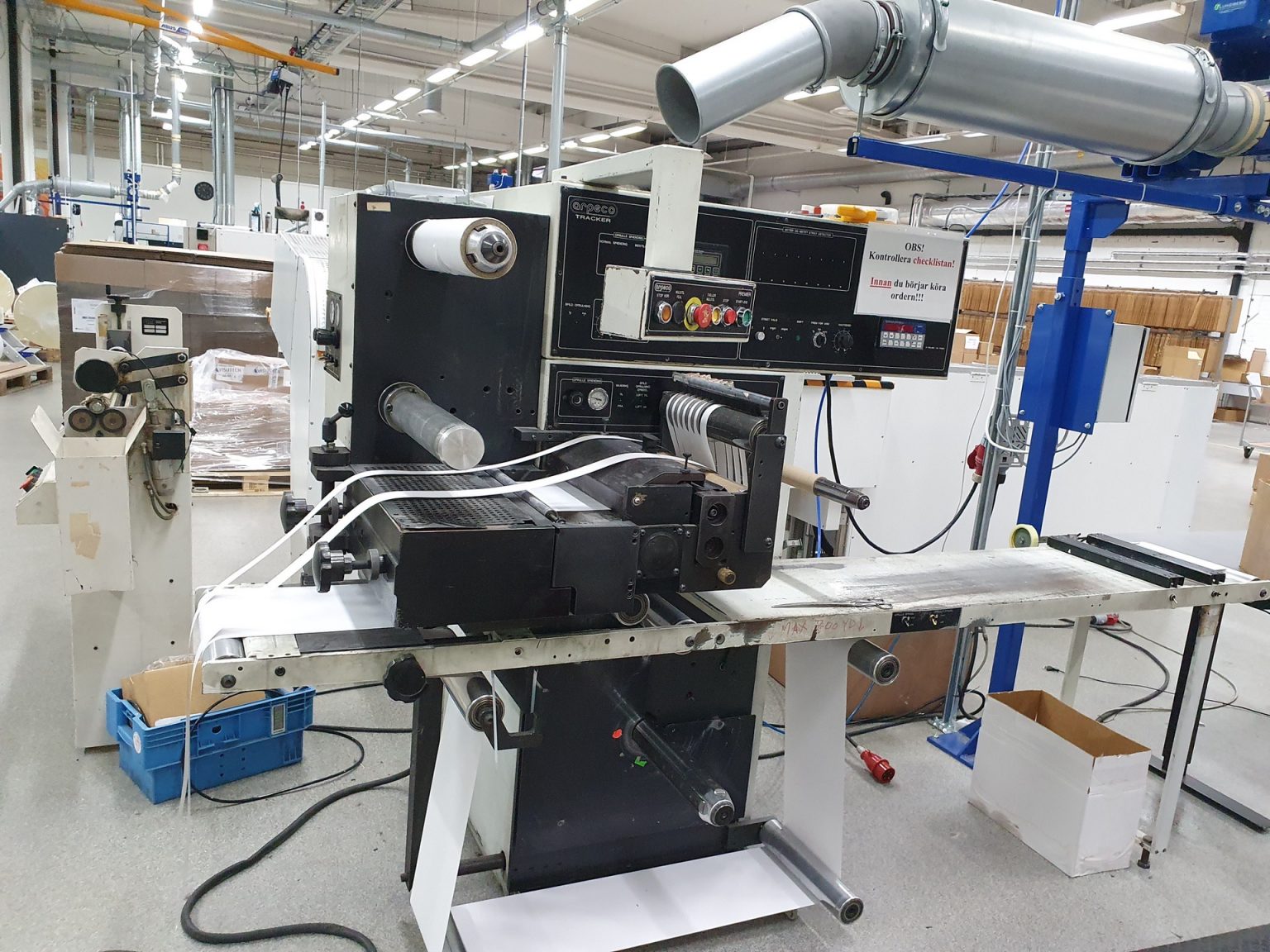 Arpeco Tracker Slitter Rewinder die cutter 330 mm for labels nice